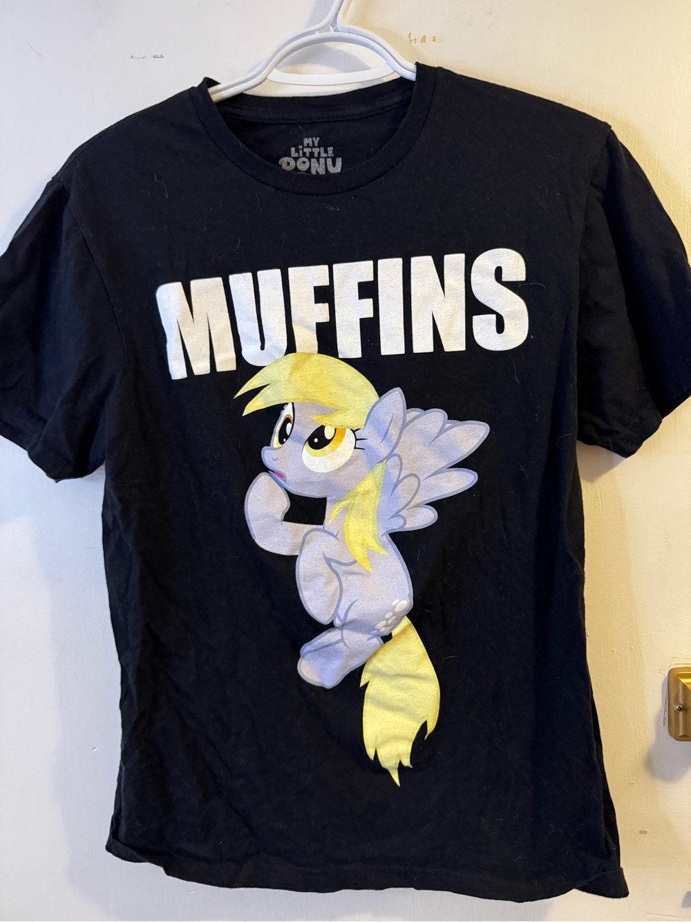 Hasbro Black Kids Tee with Yellow-and-Gray Character Graphic